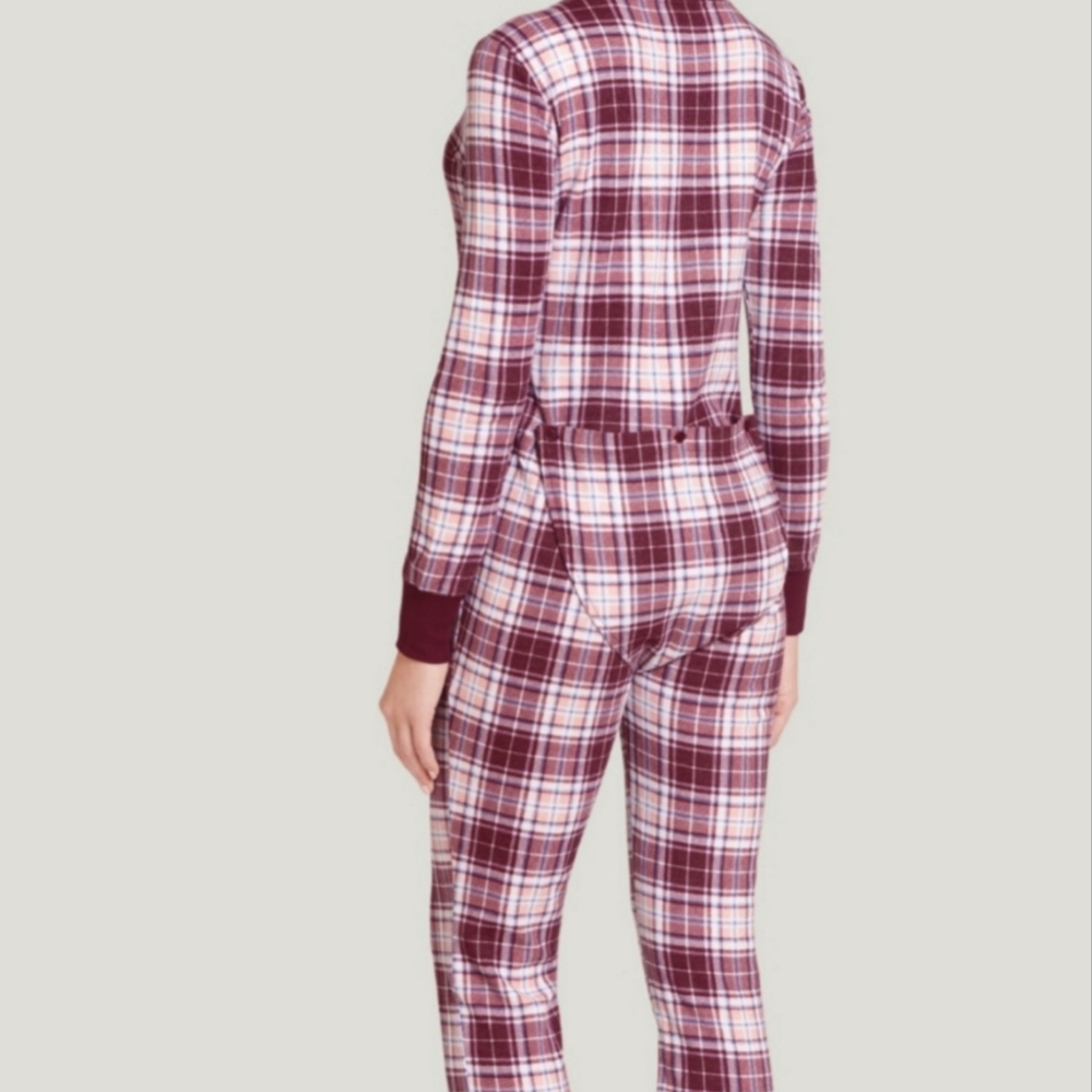 JOCKEY Womens Waffle Plaid Union Whimsy Pajamas Size L - Picture 3 of 14